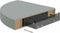 vidaXL - Hoekschappen - zwevend - 4 - st - 25x25x3,8 - cm - MDF - grijs