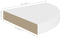 vidaXL - Hoekschappen - zwevend - 4 - st - 25x25x3,8 - cm - MDF - wit