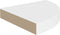 vidaXL - Hoekschappen - zwevend - 4 - st - 25x25x3,8 - cm - MDF - wit