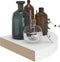 vidaXL - Hoekschappen - zwevend - 4 - st - 25x25x3,8 - cm - MDF - wit