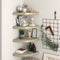 vidaXL - Hoekschappen - zwevend - 4 - st - 35x35x3,8 - cm - MDF - eikenkleurig