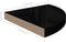 vidaXL - Hoekschappen - zwevend - 4 - st - 35x35x3,8 - cm - MDF - hoogglans - zwart
