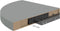 vidaXL - Hoekschappen - zwevend - 4 - st - 35x35x3,8 - cm - MDF - grijs
