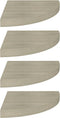 vidaXL - Hoekschappen - zwevend - 4 - st - 35x35x3,8 - cm - MDF - eikenkleurig