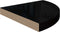vidaXL - Hoekschappen - zwevend - 4 - st - 35x35x3,8 - cm - MDF - hoogglans - zwart
