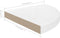 vidaXL - Hoekschappen - zwevend - 4 - st - 35x35x3,8 - cm - MDF - hoogglans - wit