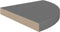 vidaXL - Hoekschappen - zwevend - 4 - st - 35x35x3,8 - cm - MDF - hoogglans - grijs