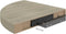 vidaXL - Hoekschappen - zwevend - 4 - st - 35x35x3,8 - cm - MDF - eikenkleurig
