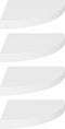 vidaXL - Hoekschappen - zwevend - 4 - st - 35x35x3,8 - cm - MDF - wit
