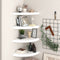 vidaXL - Hoekschappen - zwevend - 4 - st - 35x35x3,8 - cm - MDF - wit
