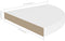 vidaXL - Hoekschappen - zwevend - 4 - st - 35x35x3,8 - cm - MDF - wit