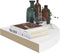 vidaXL - Hoekschappen - zwevend - 4 - st - 35x35x3,8 - cm - MDF - wit