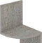 vidaXL - Hoekwandschap - 19x19x123 - cm - bewerkt - hout - betongrijs