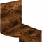 vidaXL - Hoekwandschap - 19x19x123 - cm - bewerkt - hout - gerookt - eikenkleurig