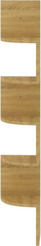 vidaXL - Hoekwandschap - 19x19x123 - cm - bewerkt - hout - sonoma - eikenkleurig