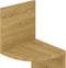 vidaXL - Hoekwandschap - 19x19x123 - cm - bewerkt - hout - sonoma - eikenkleurig
