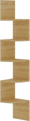 vidaXL - Hoekwandschap - 19x19x123 - cm - bewerkt - hout - sonoma - eikenkleurig