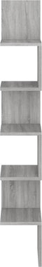 vidaXL - Hoekwandschap - 20x20x127,5 - cm - bewerkt - hout - grijs - sonoma - eiken