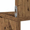 vidaXL - Hoekwandschap - 20x20x127,5 - cm - bewerkt - hout - oud - houtkleurig