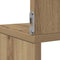 vidaXL - Hoekwandschap - 20x20x127,5 - cm - bewerkt - hout - artisanaal - eiken