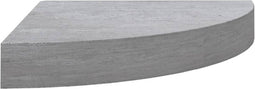 vidaXL - Hoekwandschap - 25x25x3,8 - cm - MDF - betongrijs
