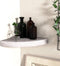 vidaXL - Hoekwandschap - 25x25x3,8 - cm - MDF - betongrijs