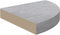 vidaXL - Hoekwandschap - 25x25x3,8 - cm - MDF - betongrijs