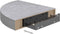 vidaXL - Hoekwandschap - 25x25x3,8 - cm - MDF - betongrijs