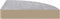 vidaXL - Hoekwandschap - 25x25x3,8 - cm - MDF - betongrijs