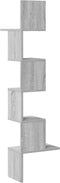 vidaXL - Hoekwandschap - 32x32x127,5 - cm - bewerkt - hout - grijs - sonoma - eiken