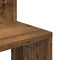 vidaXL - Hoekwandschap - 32x32x127,5 - cm - bewerkt - hout - oud - houtkleurig