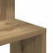 vidaXL - Hoekwandschap - 32x32x127,5 - cm - bewerkt - hout - artisanaal - eiken