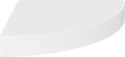 vidaXL - Hoekwandschap - 35x35x3,8 - cm - MDF - eikenkleurig - en - wit