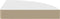 vidaXL - Hoekwandschap - 35x35x3,8 - cm - MDF - eikenkleurig - en - wit
