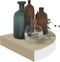 vidaXL - Hoekwandschap - 35x35x3,8 - cm - MDF - eikenkleurig - en - wit