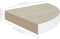 vidaXL - Hoekwandschap - 35x35x3,8 - cm - MDF - eikenkleurig - en - wit