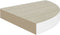 vidaXL - Hoekwandschap - 35x35x3,8 - cm - MDF - eikenkleurig - en - wit