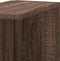 vidaXL - Hoekwandschap - 36,5x36,5x140 - cm - bewerkt - hout - bruin - eikenkleurig