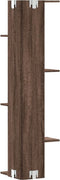 vidaXL - Hoekwandschap - 36,5x36,5x140 - cm - bewerkt - hout - bruin - eikenkleurig