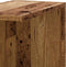 vidaXL - Hoekwandschap - 36,5x36,5x140 - cm - bewerkt - hout - out - houtkleurig