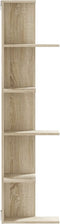 vidaXL - Hoekwandschap - 36,5x36,5x140 - cm - bewerkt - hout - sonoma - eikenkleurig