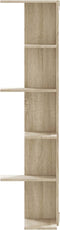 vidaXL - Hoekwandschap - 36,5x36,5x140 - cm - bewerkt - hout - sonoma - eikenkleurig