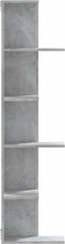 vidaXL - Hoekwandschap - 36,5x36,5x140 - cm - bewerkt - hout - betongrijs