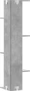 vidaXL - Hoekwandschap - 36,5x36,5x140 - cm - bewerkt - hout - betongrijs