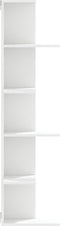 vidaXL - Hoekwandschap - 36,5x36,5x140 - cm - bewerkt - hout - wit