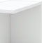 vidaXL - Hoekwandschap - 36,5x36,5x140 - cm - bewerkt - hout - wit