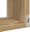 vidaXL - Hoekwandschap - 40x40x49,5 - cm - bewerkt - hout - artisanaal - eiken