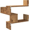 vidaXL - Hoekwandschap - 40x40x49,5 - cm - bewerkt - hout - out - houtkleurig