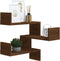 vidaXL - Hoekwandschap - 40x40x50 - cm - bewerkt - hout - bruin - eikenkleur