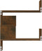 vidaXL - Hoekwandschap - 40x40x50 - cm - bewerkt - hout - gerookt - eikenkleurig